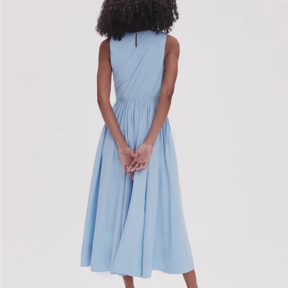 AJE Abbey Twisted midi dress - Light Sky Blue - NWT - Picture 3 of 5